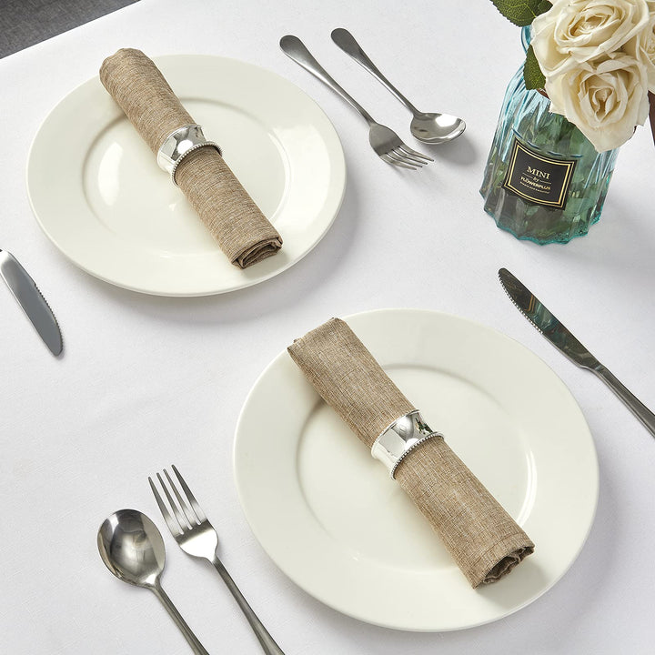 Mebakuk Cloth Napkins Set of 12, Premium 17 x 17 Inch S