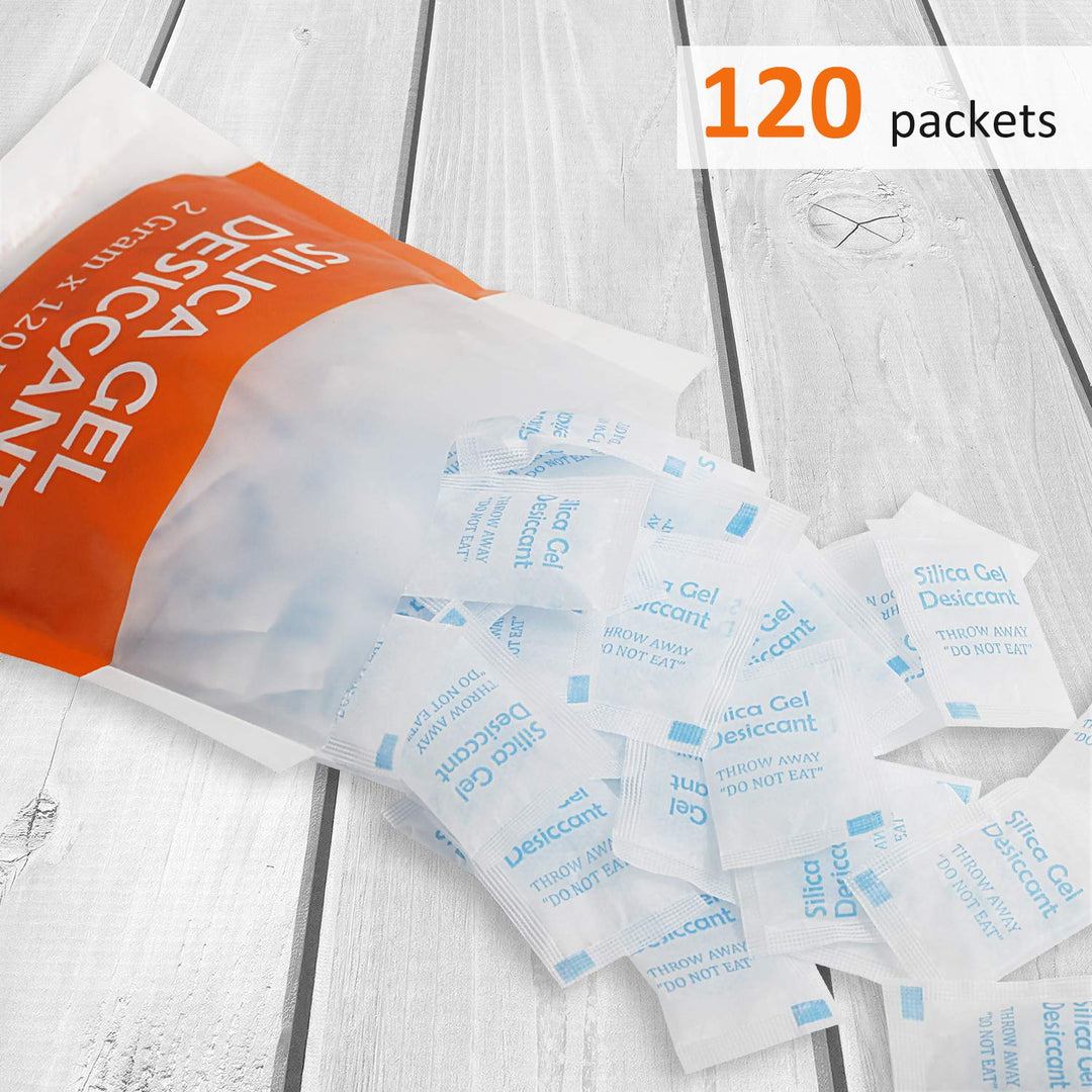 Orimit 2 Gram [120 Packets] Silica Gel Packs for Moistu