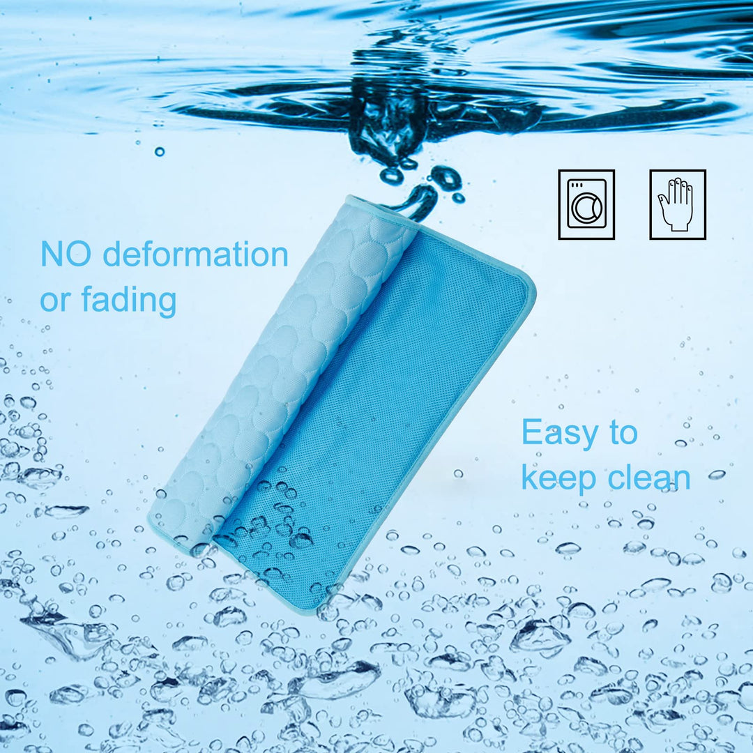 Dog Cooling Mat Large Cooling Pad Summer Pet Bed for Dogs Cats Kennel Pad Breathable Pet Self Cooling Blanket Dog Crate Sleep Mat Machine Washable