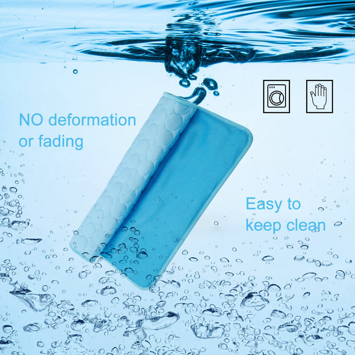 Dog Cooling Mat Large Cooling Pad Summer Pet Bed for Dogs Cats Kennel Pad Breathable Pet Self Cooling Blanket Dog Crate Sleep Mat Machine Washable