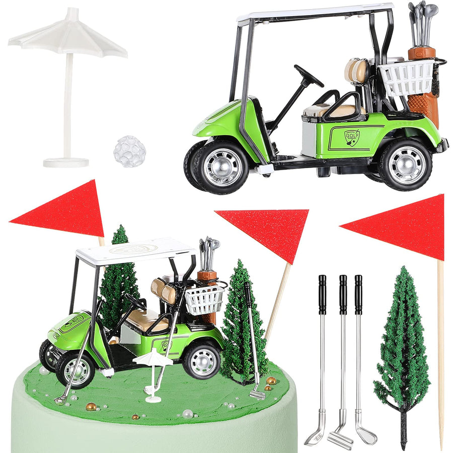 Moxweyeni 21 Pieces Golf Cake Toppers Golf Cake Decorat