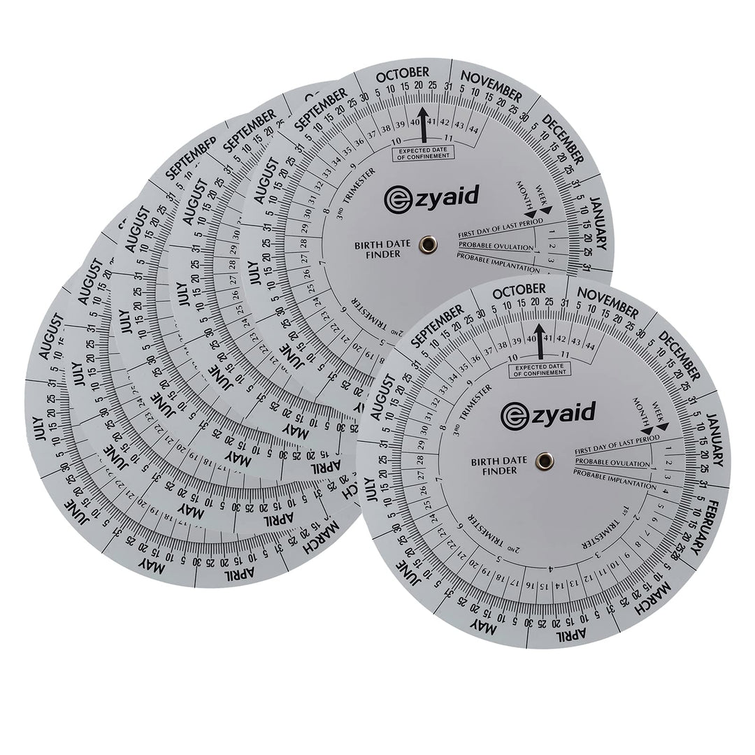 Pregnancy Wheel (Pack of 6), Due Date OB-GYN Calculator, Gestational EDC Wheel for Midwives and Health Workers
