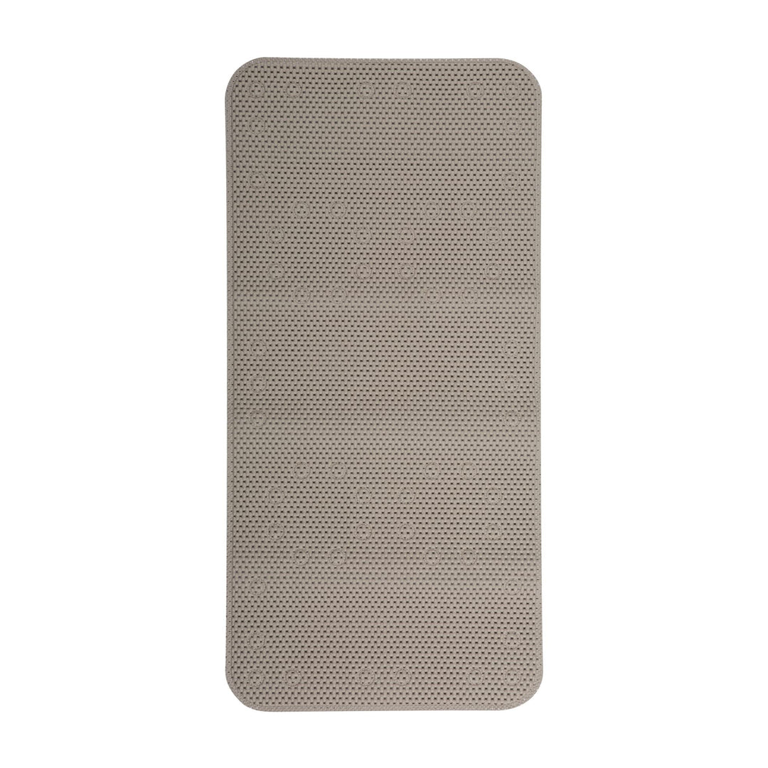 Brand Softex Bath Mat for Tubs, Machine Washable, 17 x 36 Inches, Taupe, Skid Resistant (442097)