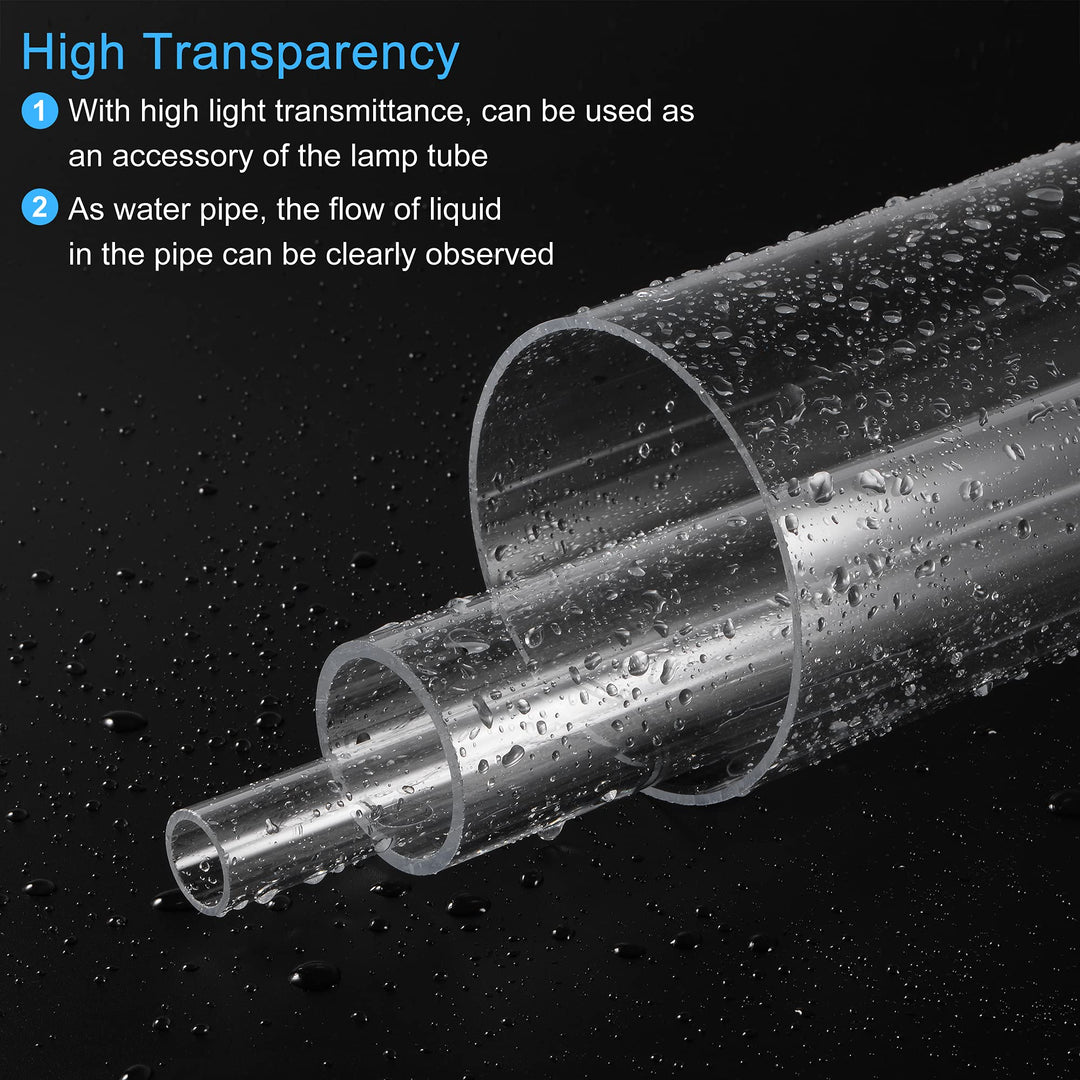 MECCANIXITY Acrylic Pipe Rigid Round Tube Clear 4mm(5/3