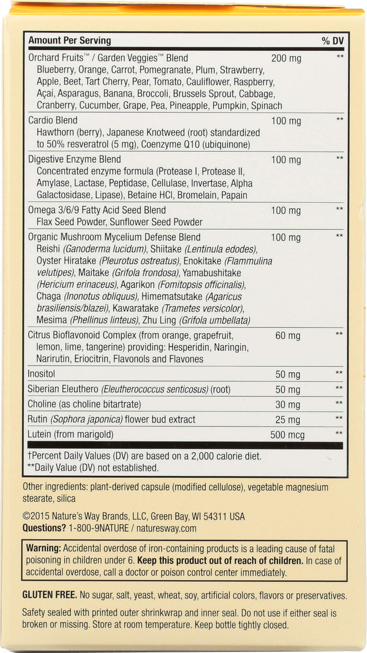 Nature&#39;s Way Alive! Max 6 Daily Multi-Vitamin 90 Veg Capsules