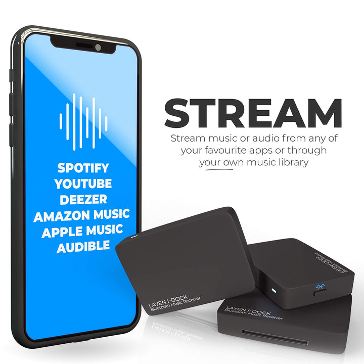 i-Dock - Premium 30 Pin Bluetooth Adapter | Qualcomm CSR Chipset | aptX = Superior Wireless Audio | Multi-Pair | for Bose SoundDock &amp; Other iPod iPhone Docking Stations (Not for Cars)