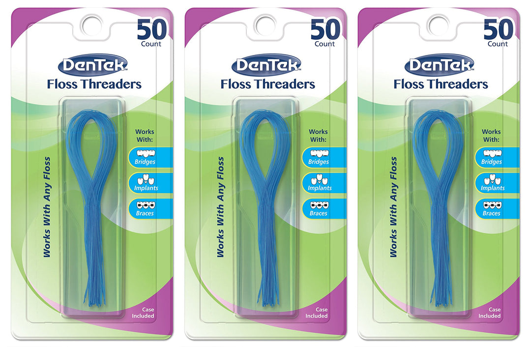 Dentek Floss Threaders 50 Count (3 Pack) by Dentek