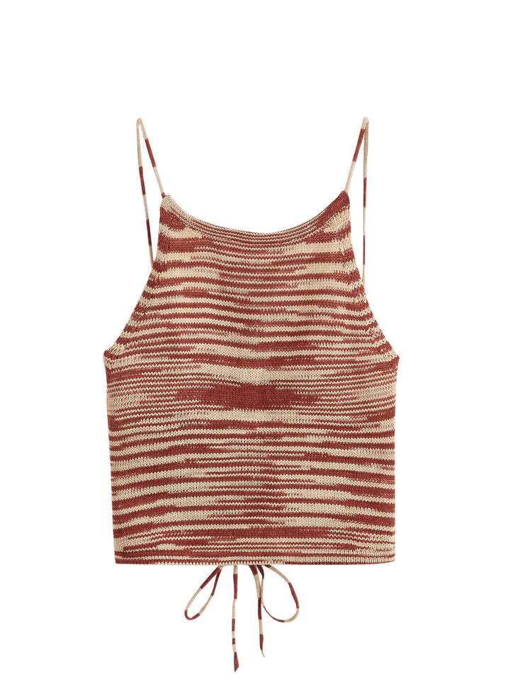 SweatyRocks Women&#39;s Sleeveless Space Dye Knit C