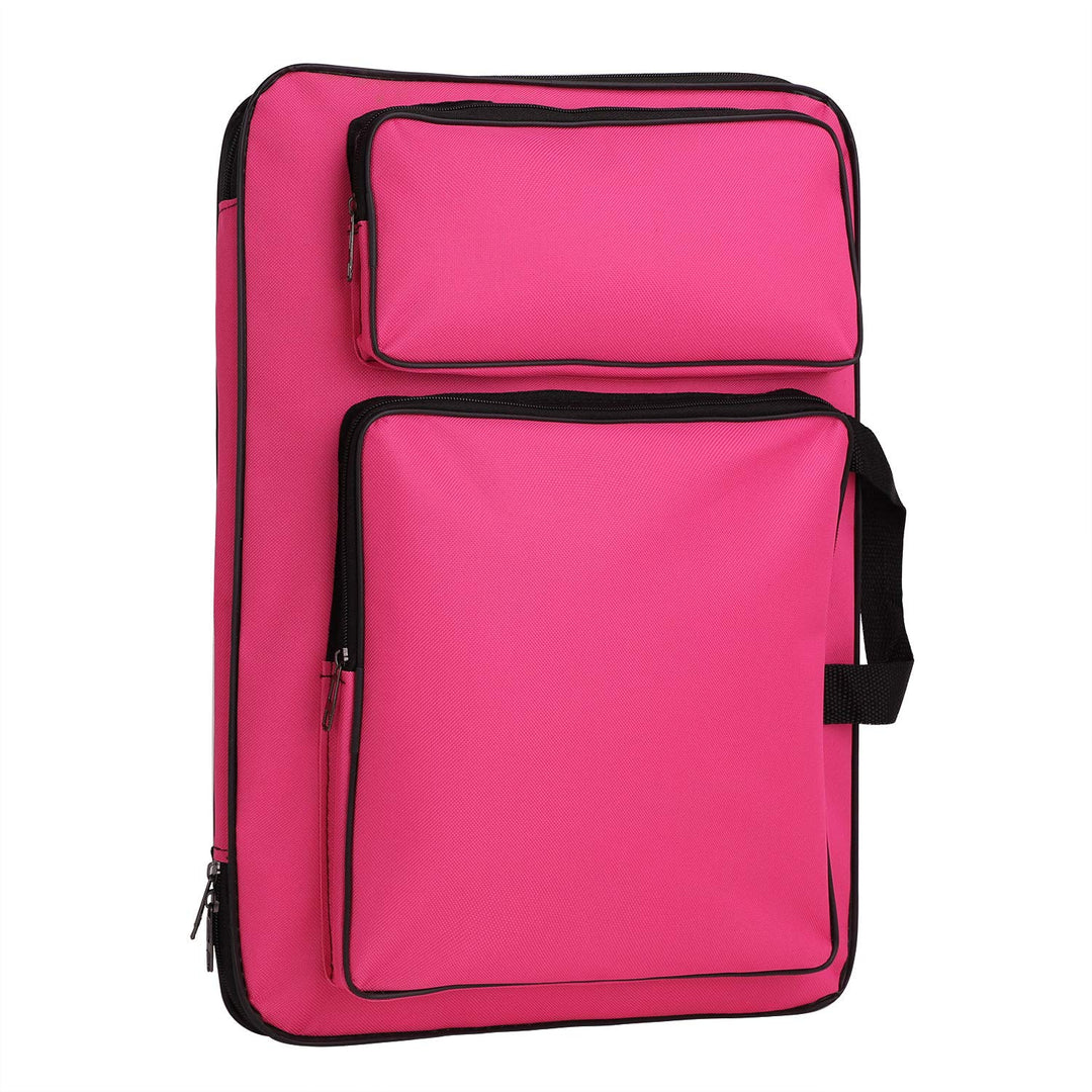 Water-Resistant Art Portfolio Carry Bag A3 Art Work Portfolio Tote Drawing Board Bag Portable Painting Sketch Pad Storage Bag Professional Art Organizer for Palette Paints Brushes