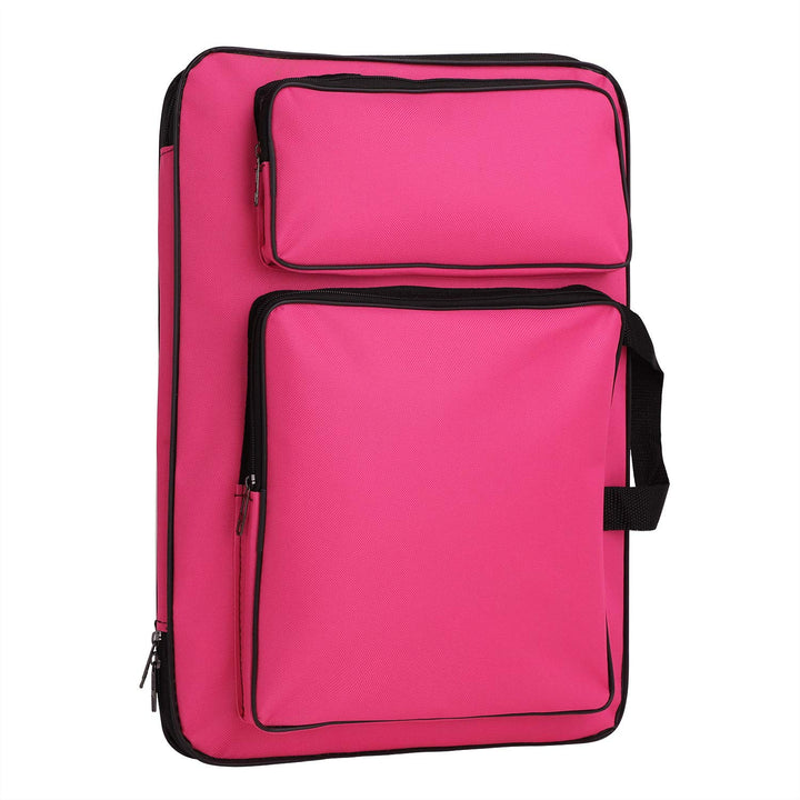 Water-Resistant Art Portfolio Carry Bag A3 Art Work Portfolio Tote Drawing Board Bag Portable Painting Sketch Pad Storage Bag Professional Art Organizer for Palette Paints Brushes