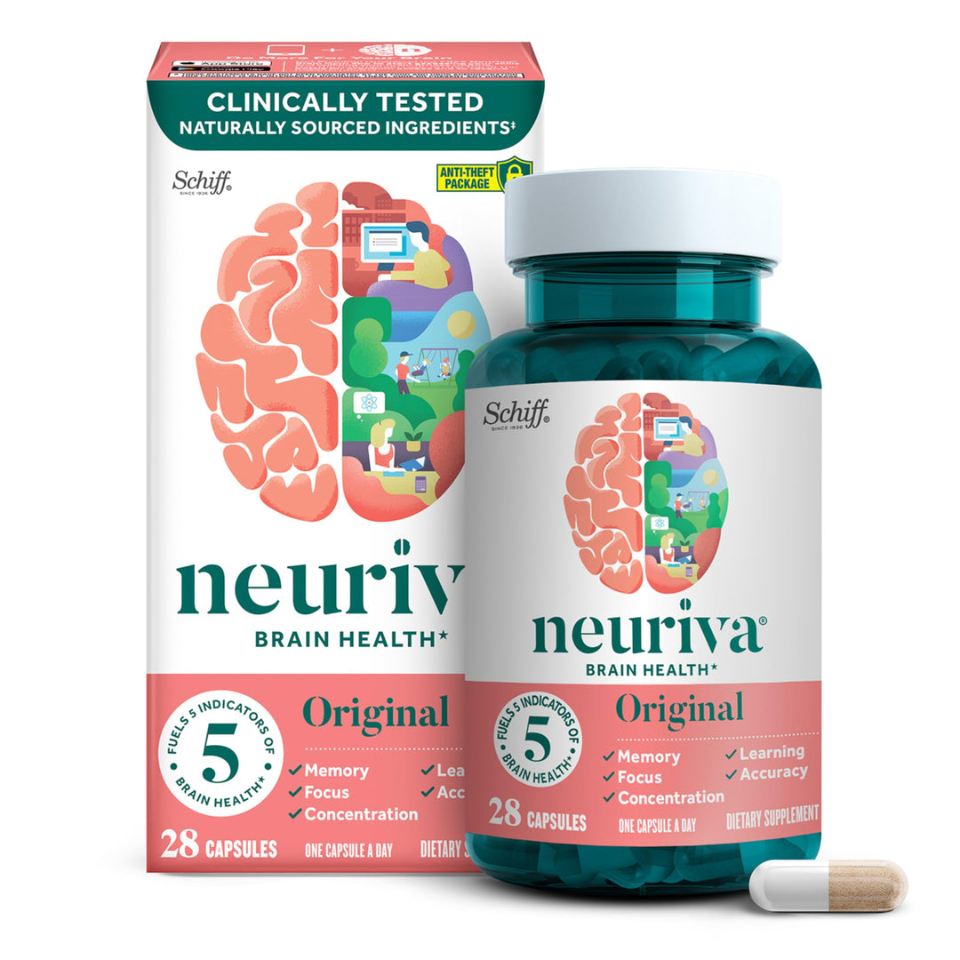 Original Decaffeinated Clinically Tested Nootropic Brain Supplement for Memory, Focus &amp; Concentration, NeuroFactor &amp; Phosphatidylserine, 28ct Capsules