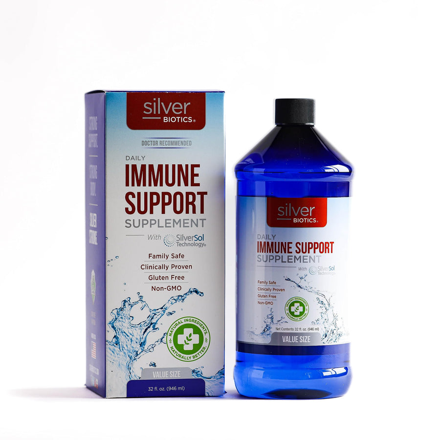 Silver Biotics Colloidal Nano SilverSol Ag4O4 10 PPM Immune Support | Bio-Hacking Immune Building Natural Support | 32 Fl Oz