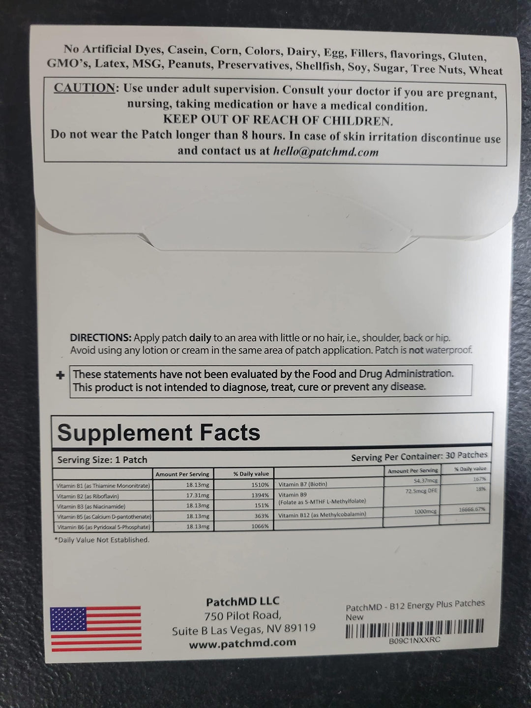 - B12 Energy Plus Patches