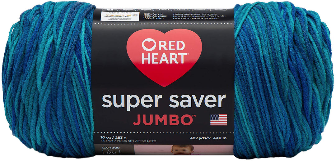 RED HEART Super Saver Jumbo Yarn, Macaw