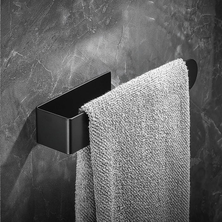 Hand Towel Holder Hand Towel Ring Towel Bar for Bathroom Kitchen Self Adhesive,Stainless Steel Matte Black.