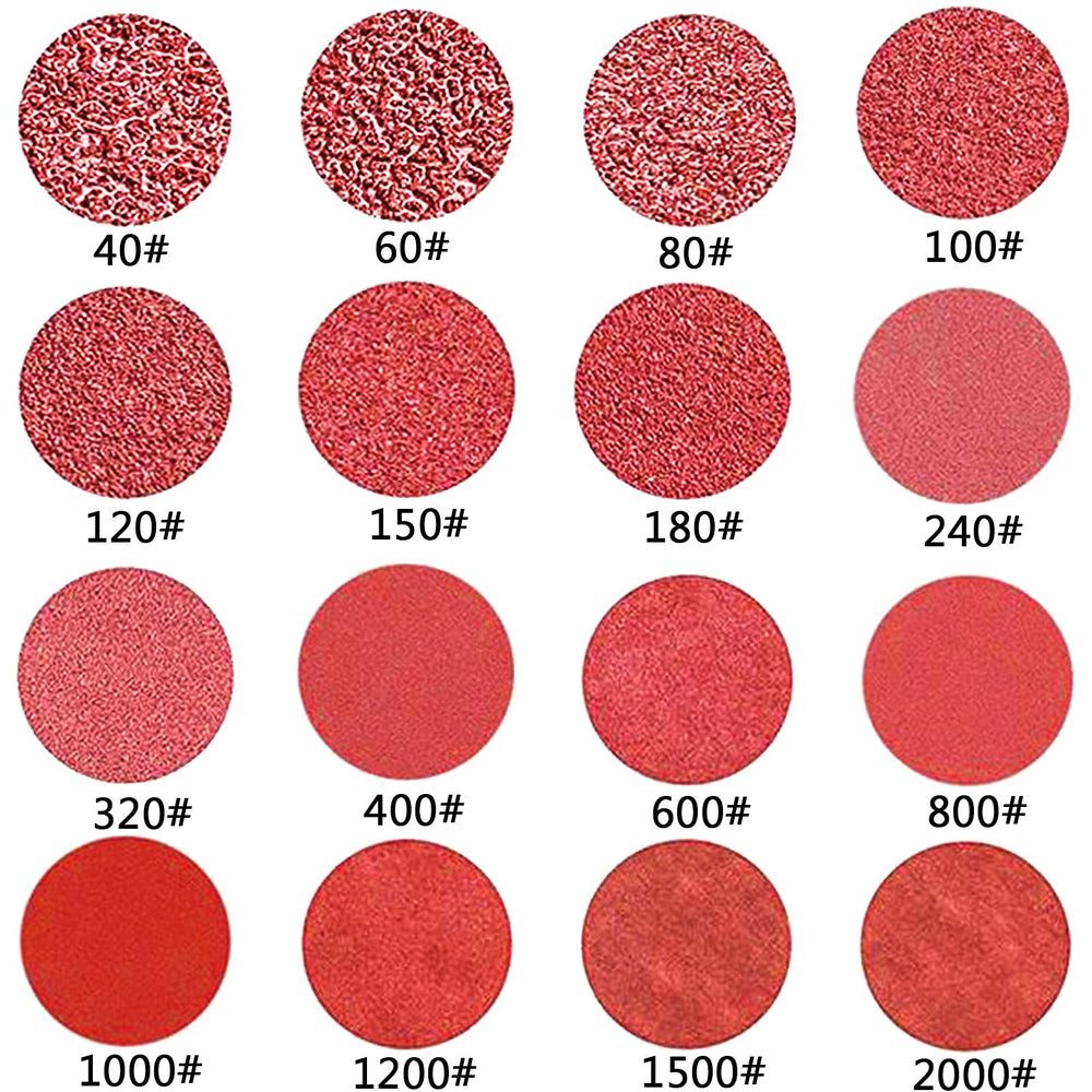 80PCS Wet Dry Sanding Discs, 5 Inch Wet Sandpaper 8 Holes Hook and Loop 180 240 400 600 800 1000 1200 1500 2000 3000 Grit Assortment for Orbital Hand Sander Woodworking, Polisher, Drywall