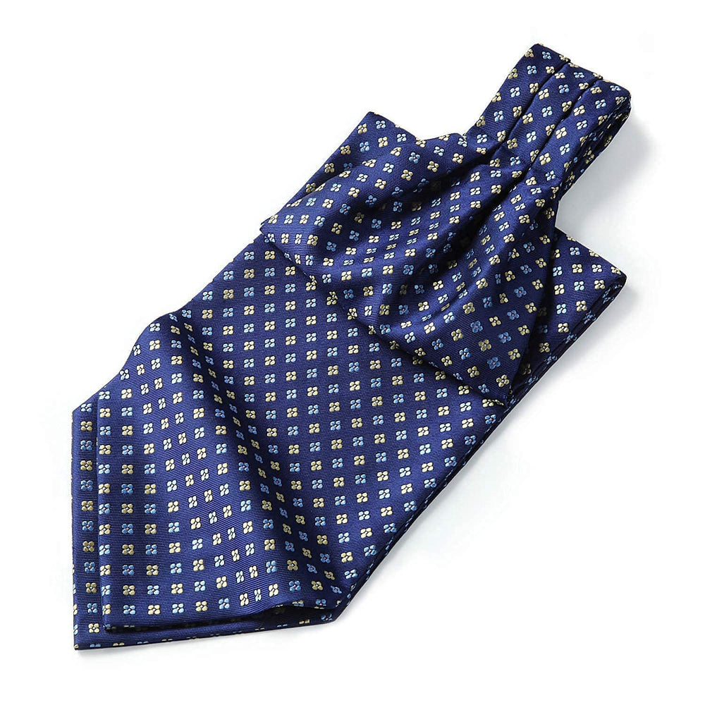 HISDERN Ascot Tie Mens Formal Cravat Ties Floral Paisle