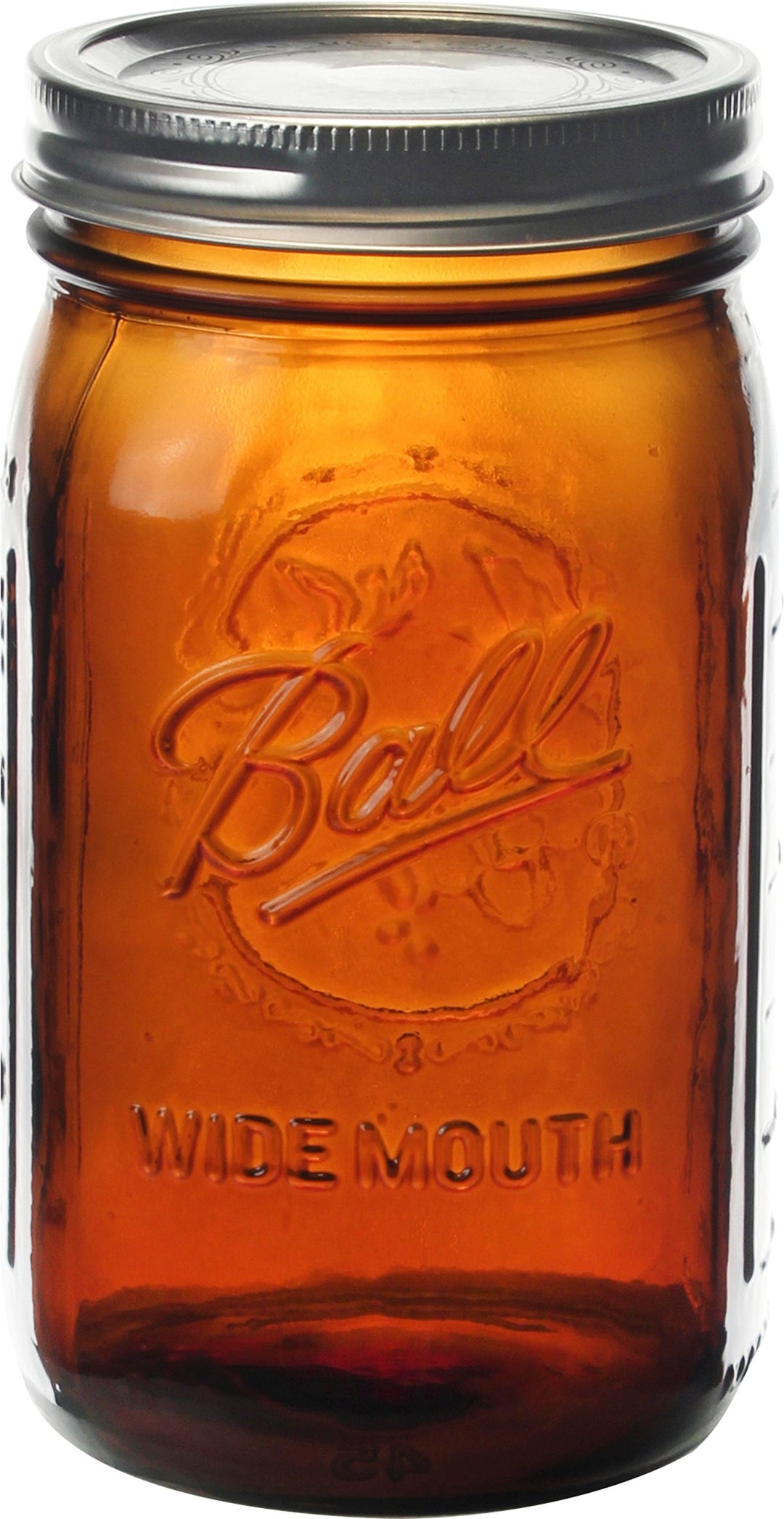 Wide Mouth Canning Jars, Quart, Amber, 4 Count,1440069046