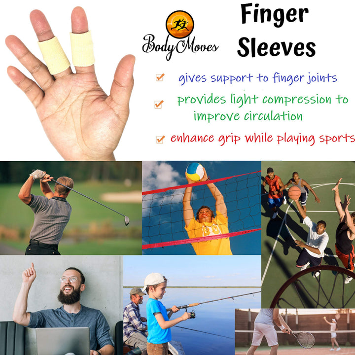 BodyMoves Finger Brace Splint Sleeve Thumb Support Prot