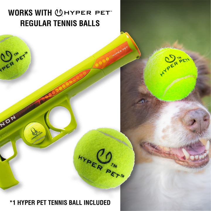 K9 Kannon Dog Ball Thrower Launcher for Dogs, All Breeds Up To 60 Pounds, With One 2.5 Inch Tennis Ball, For All Breeds