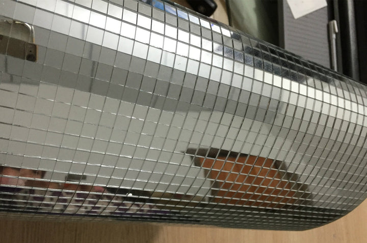 Glass Mosaic Tile,Mini Square Glass Mosaic Mirror Sheet Real Glass Self-Adhesive,Silver Glass Crafts