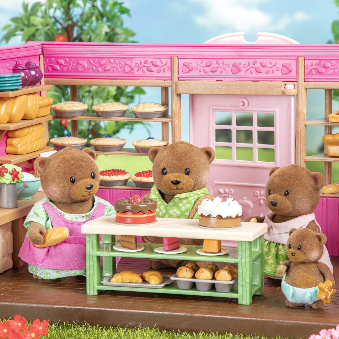 Li&#39;l Woodzeez – Healthnuggle Bear Family Set – 4 Collectible Doll Figures with Storybook – Pretend Play Toy – Gift for Kids Age 3+