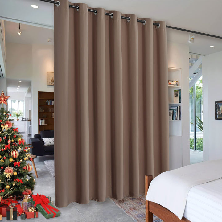 RYB HOME Room Divider Blackout Curtains for Patio Door,