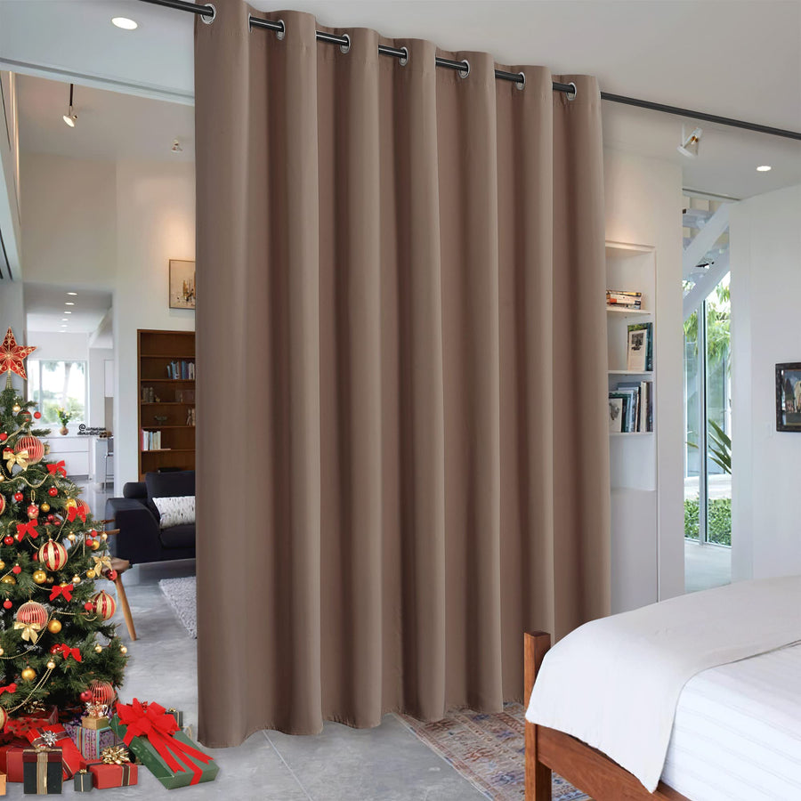 RYB HOME Room Divider Blackout Curtains for Patio Door,