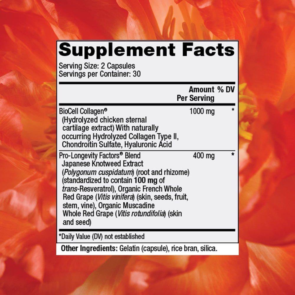 Reserveage Beauty, Collagen Booster, Collagen Supplement for Skin Care and Joint Health, Supports Healthy Collagen Production for Men & Women, 60 Capsules (30 Servings)