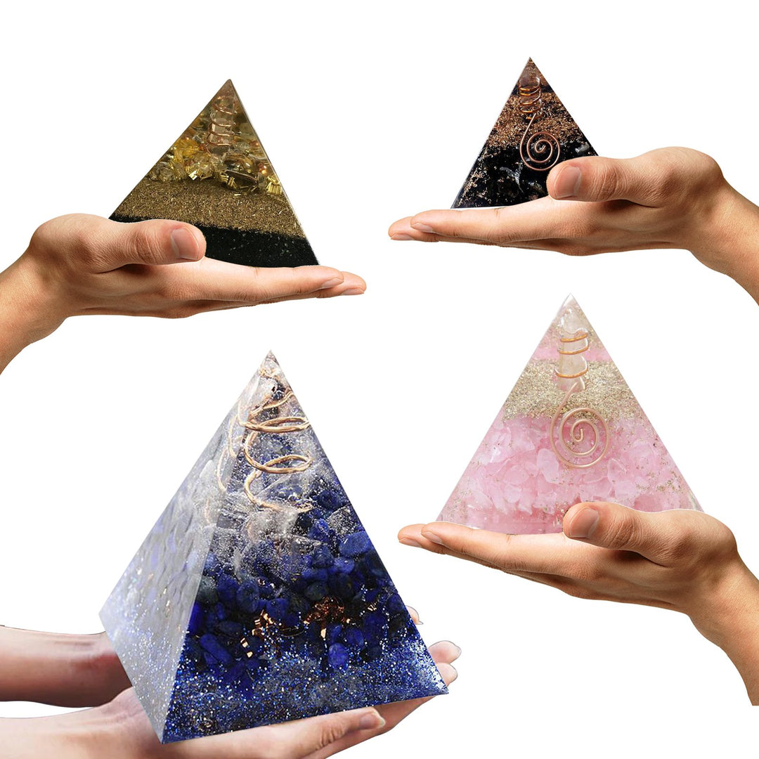 FUNSHOWCASE Pyramid Resin Epoxy Mold for Womens Jewelry Making, Polymer Clay, Soap Making, Cabochon Crystal Gemstone Crafting Projects Extra Large 6x6
