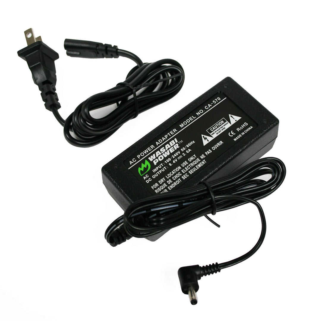 AC Adapter for Canon CA-570 Replacement AC Adapter for Canon FS300, HF10, HF11, HF20, HF100, HF200, HF M31, HF S10, HF S100, HG20, HG21, HG30, HR10, HV10, HV20, HV30, HV40, XA10, ZR80, ZR85, ZR90, ZR100, ZR200, ZR300, ZR400, ZR500, ZR600