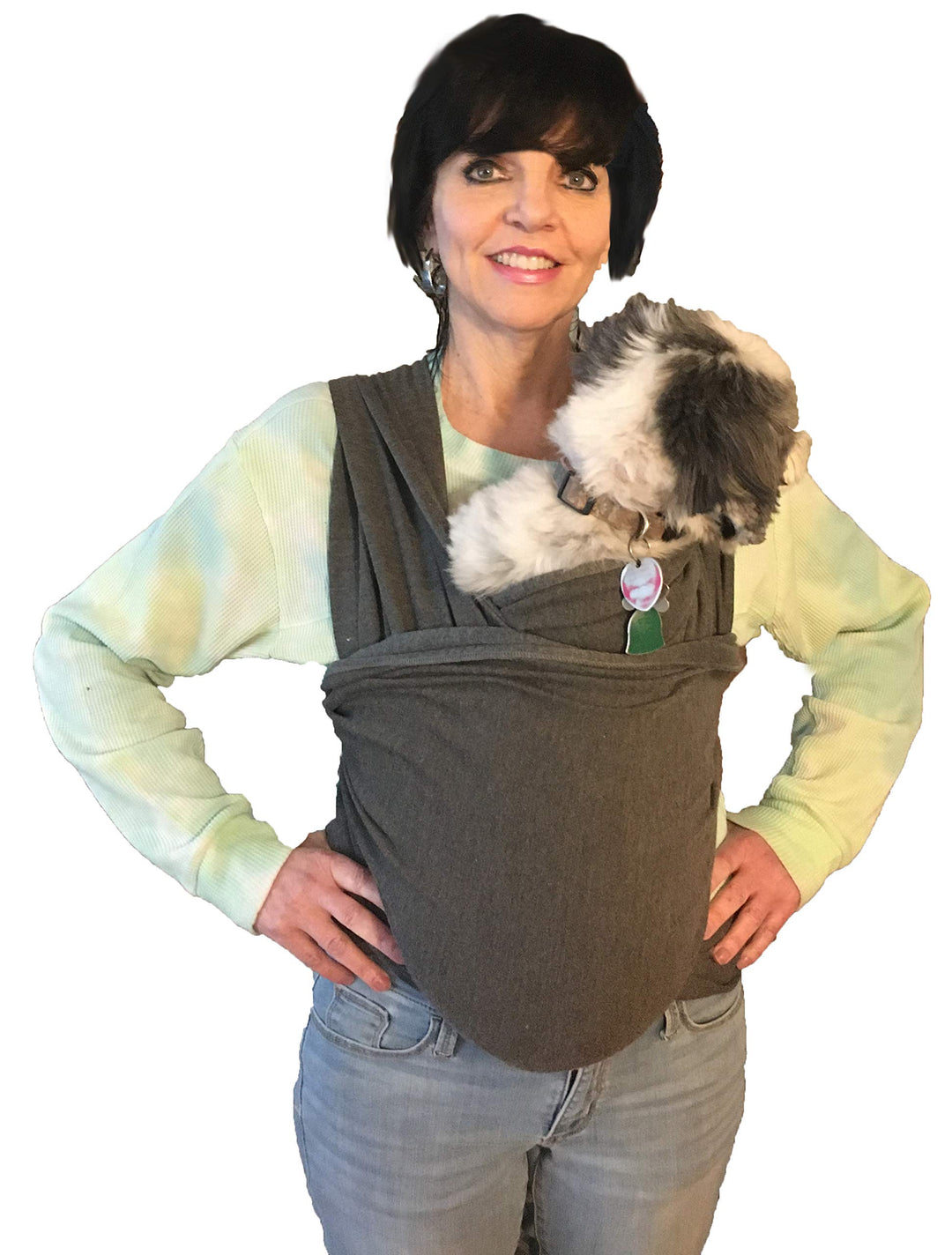 Pet Carrier Sling | Front | Adjustable Hands Free Front Facing Dog Pouch | Relieves Your Pet&#39;s Anxiety and Stress