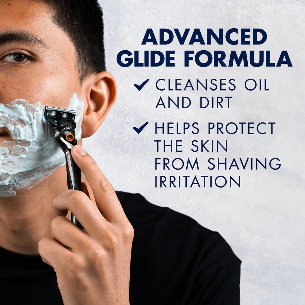 PRO Shaving Gel for Men Cools to Soothe Skin and Hydrates Facial Hair, 7oz