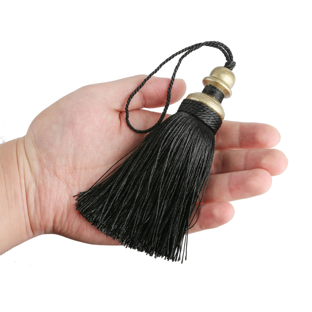 2 Pack Tassel Key Tassel with Loops, Handmade Tassel Craft, DIY Accessories for Home Decoration