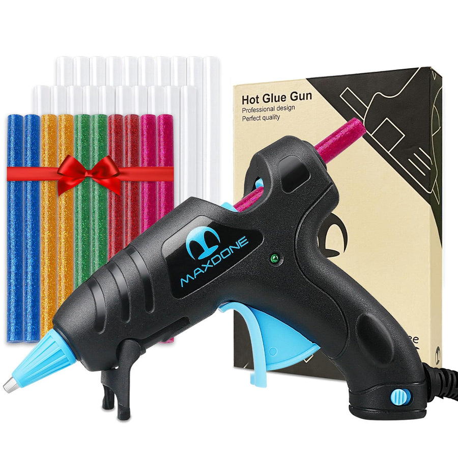 Hot Glue Gun Mini Glue Gun - Glue Gun Kit Glue Sticks 30PCS Crafting High Temp Heat up Fast Small Clear and Colored Sticks, Ideal for Quick Repairs DIY Projects Arts Classroom 20W New Releases