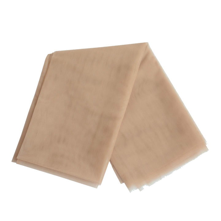 1/4 Yard Swiss Lace Net for Wig and Wig Caps Making or Lace Closure Hair Net for Repair Foundation Caps Wig Accessories (Beige)