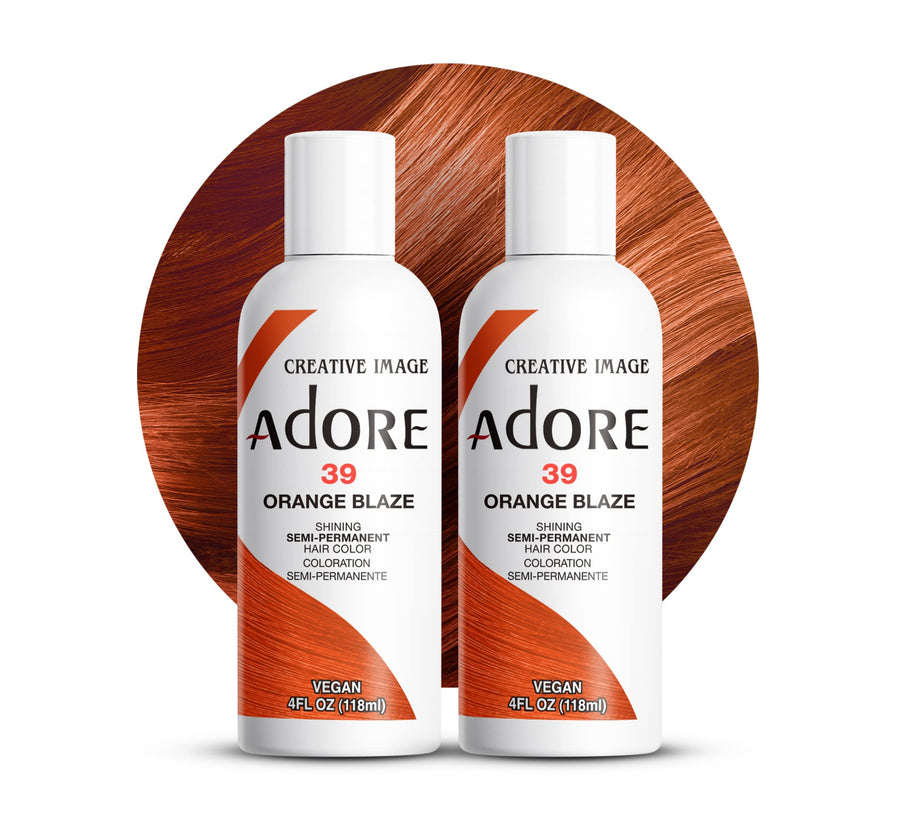 Semi-Permanent Haircolor #039 Orange Blaze 4 Ounce (118ml) (2 Pack)