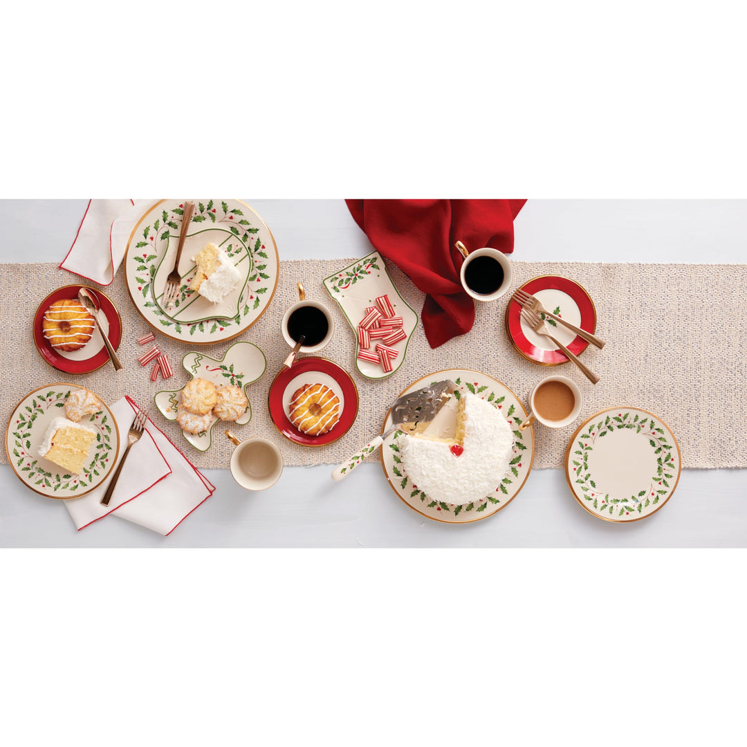 Lenox 146504000 Holiday 10.5 Dinner Plate, 1.65 LB, Red