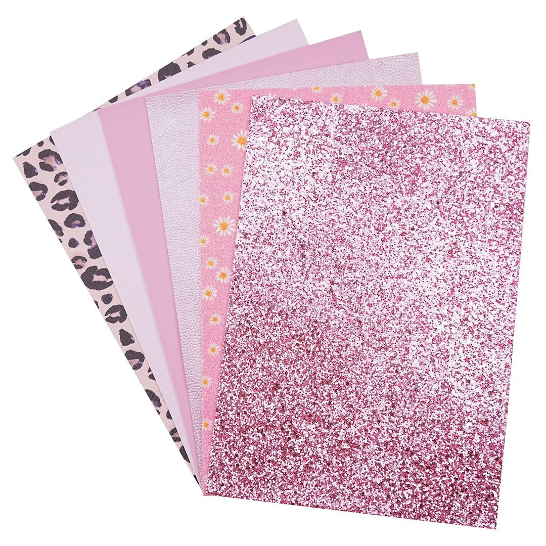 6 Pieces/Set 8x12 Inch (21cm x 30cm) A4 Bundle Leather 