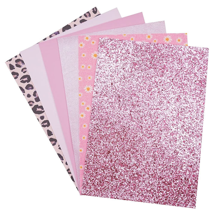 6 Pieces/Set 8x12 Inch (21cm x 30cm) A4 Bundle Leather 
