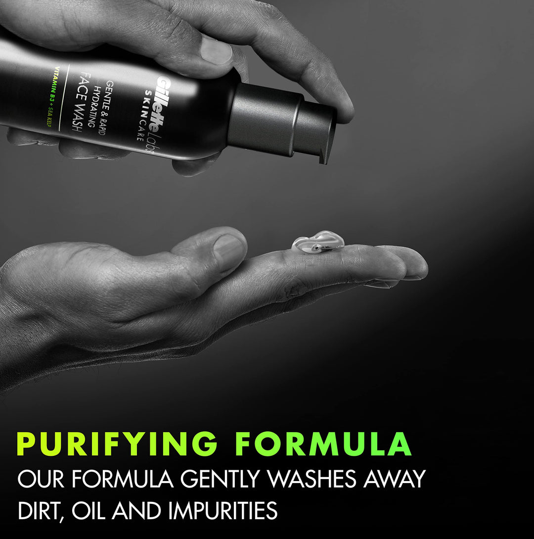 Labs Gentle and Rapid Hydrating Face Wash for Men, 5oz