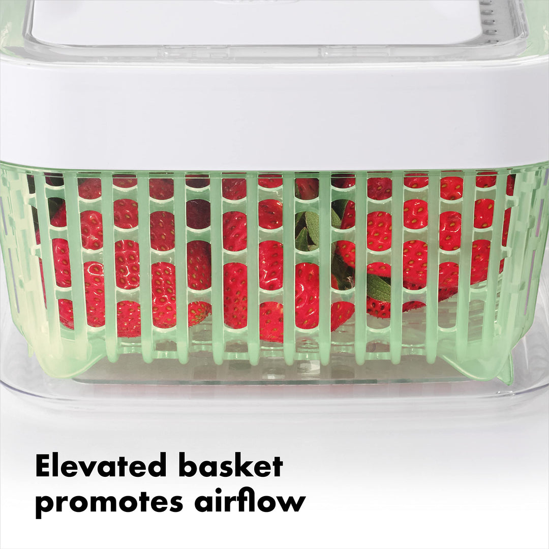 , Good Grips Storage Container, White, 1.6 Quart