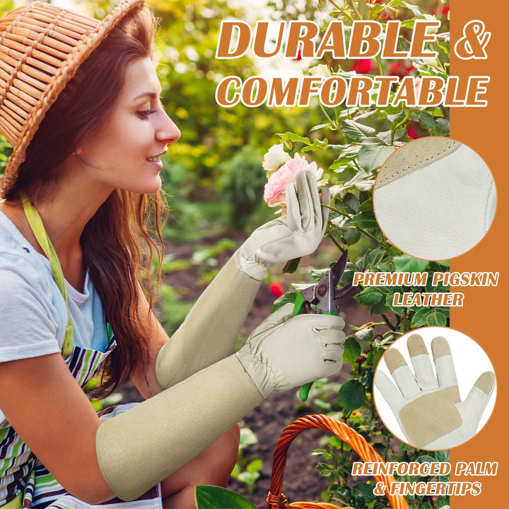 HANDLANDY Pruning Gloves Long for Men &amp; Women, 