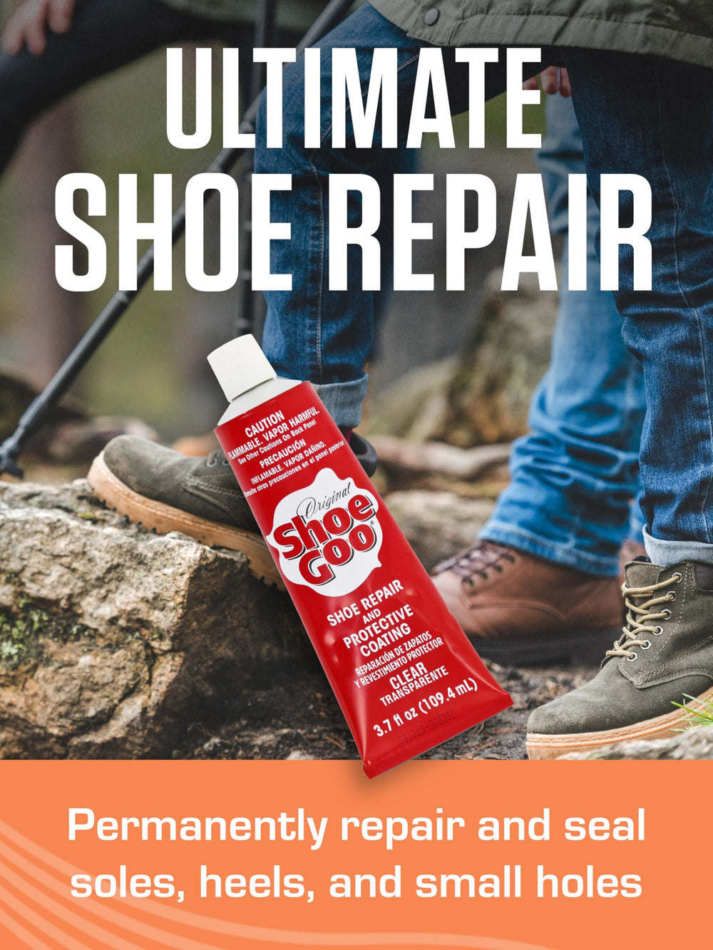SOF SOLE Original Shoe Goo - 3.7 fl oz Tube - Clear Sho