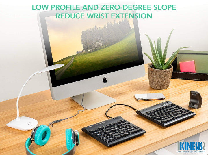 Freestyle2 Blue Wireless Ergonomic Keyboard for Mac (9 Standard Separation), Dark Gray