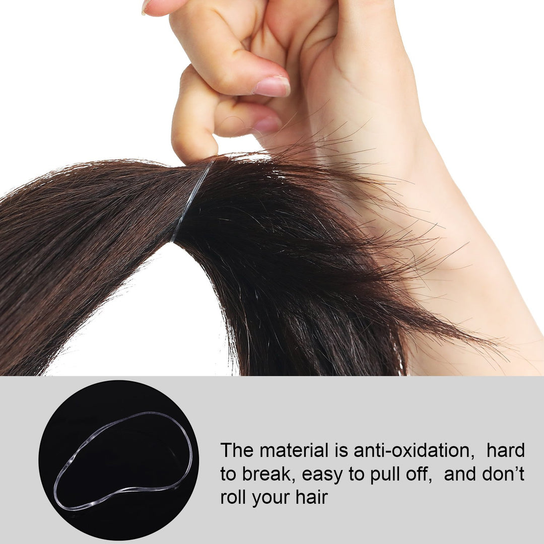 Pack of 1000 Mini Rubber Bands Soft Elastic Bands for Kids Hair, Braids Hair, Wedding Hairstyle and More (Clear)