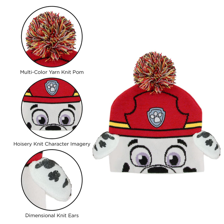 Nickelodeon Boys Winter Hat And Mittens Set, Paw Patrol