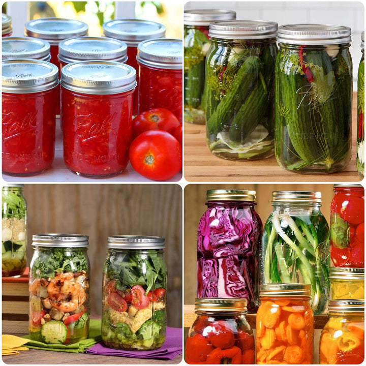 Mason Jar Vacuum Sealer Kit, BABORUI Upgraded Silicone 