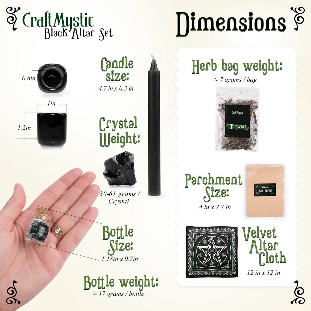Witchcraft Supplies Wiccan Tools for Beginners - 50 Set