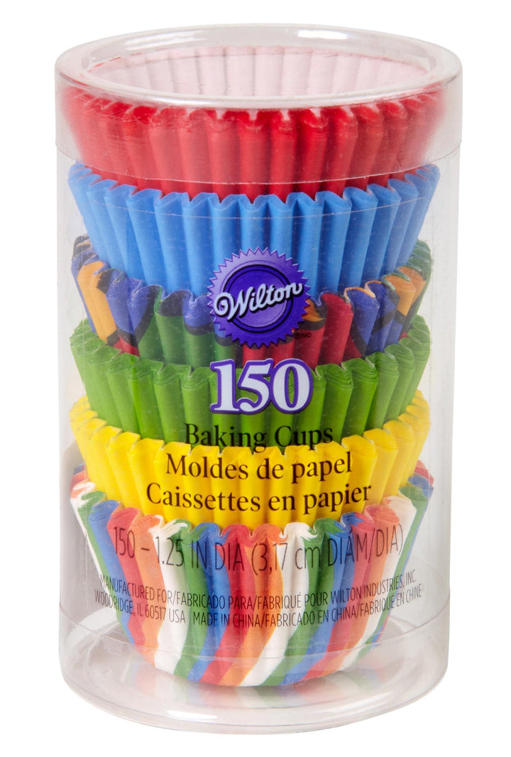 Wilton Primary Baking Cups, Mini, 150-Count